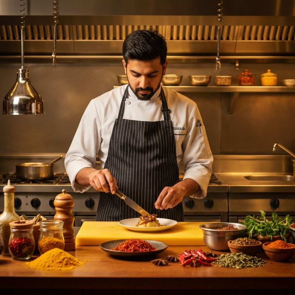 Our chef preparing traditional dishes
